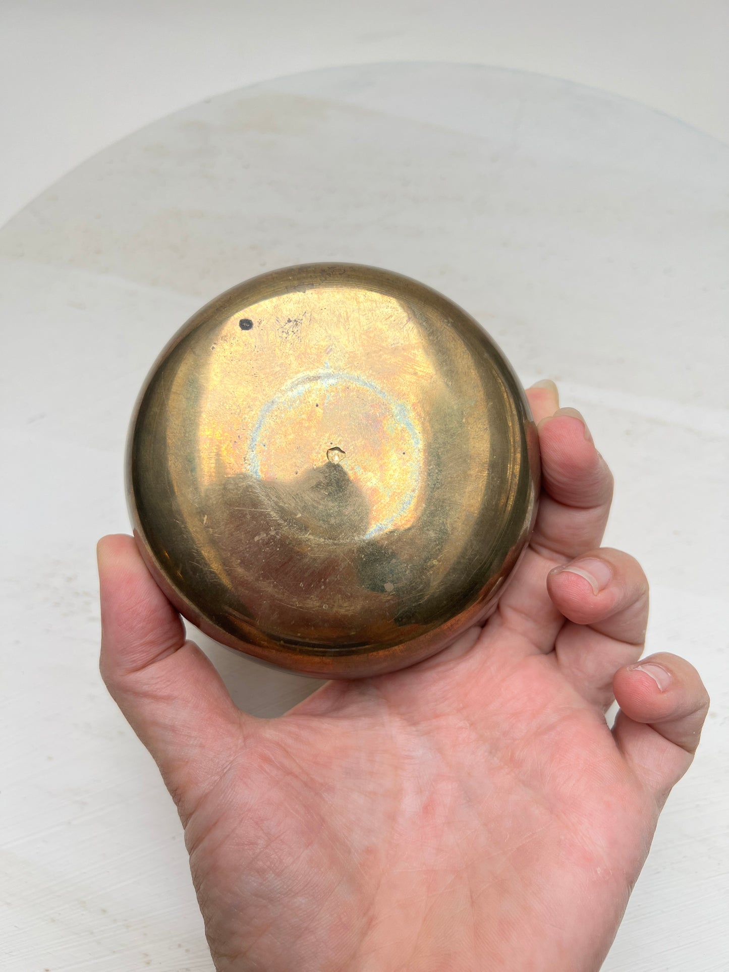 Vintage Messing Cloisonné Schmuckdose Libelle Lotus Seerosen Jugendstil