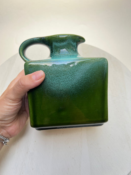 WPG Fat Lava West German Pottery Vase grün Jopeko Gräflich Ortenburgsche Keramik Blumenvase Mid century Dekor