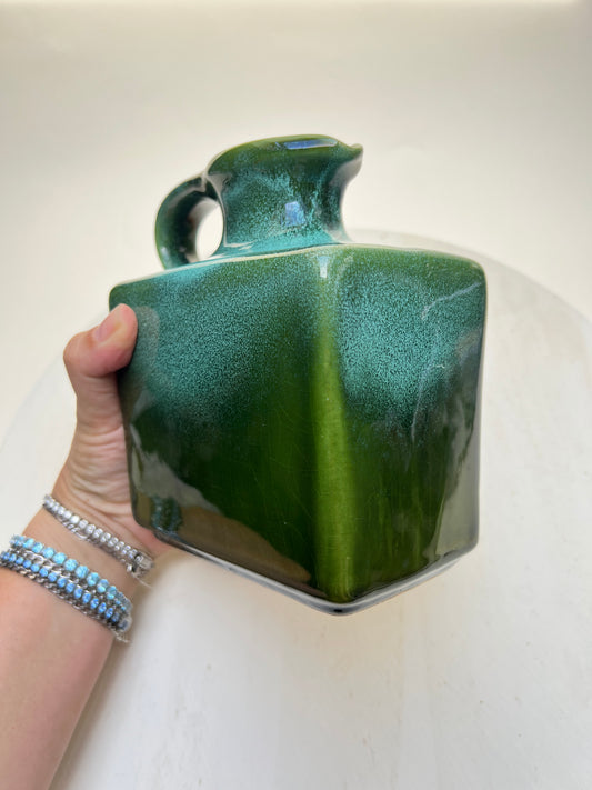 WPG Fat Lava West German Pottery Vase grün Jopeko Gräflich Ortenburgsche Keramik Blumenvase Mid century Dekor
