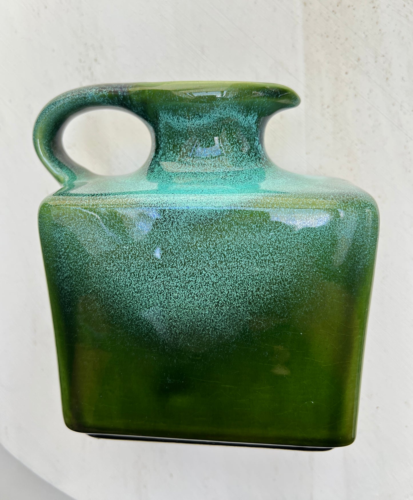WPG Fat Lava West German Pottery Vase grün Jopeko Gräflich Ortenburgsche Keramik Blumenvase Mid century Dekor