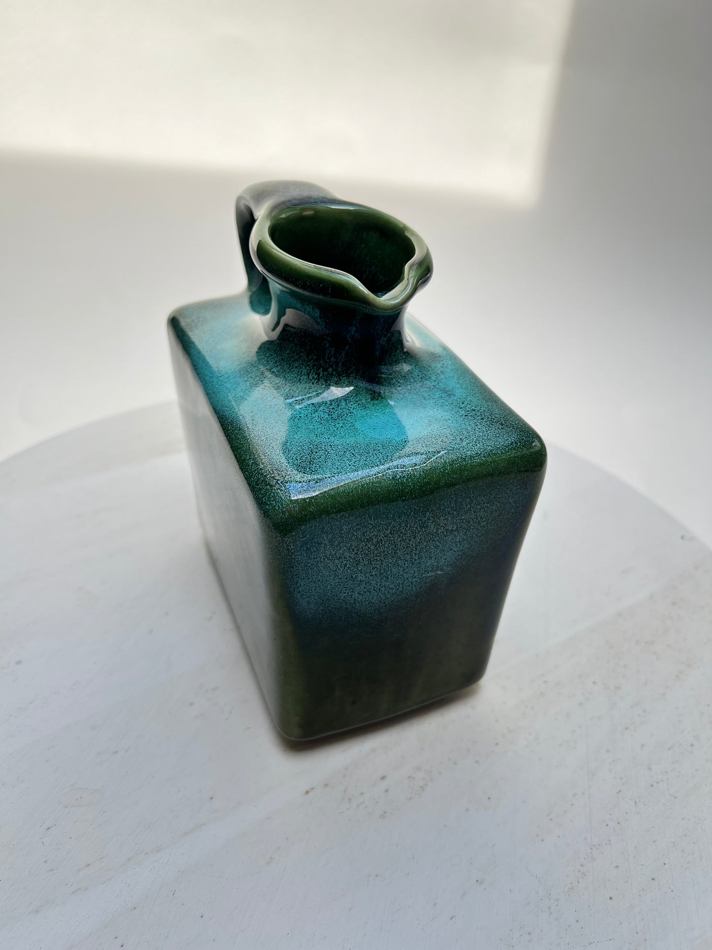 WPG Fat Lava West German Pottery Vase grün Jopeko Gräflich Ortenburgsche Keramik Blumenvase Mid century Dekor