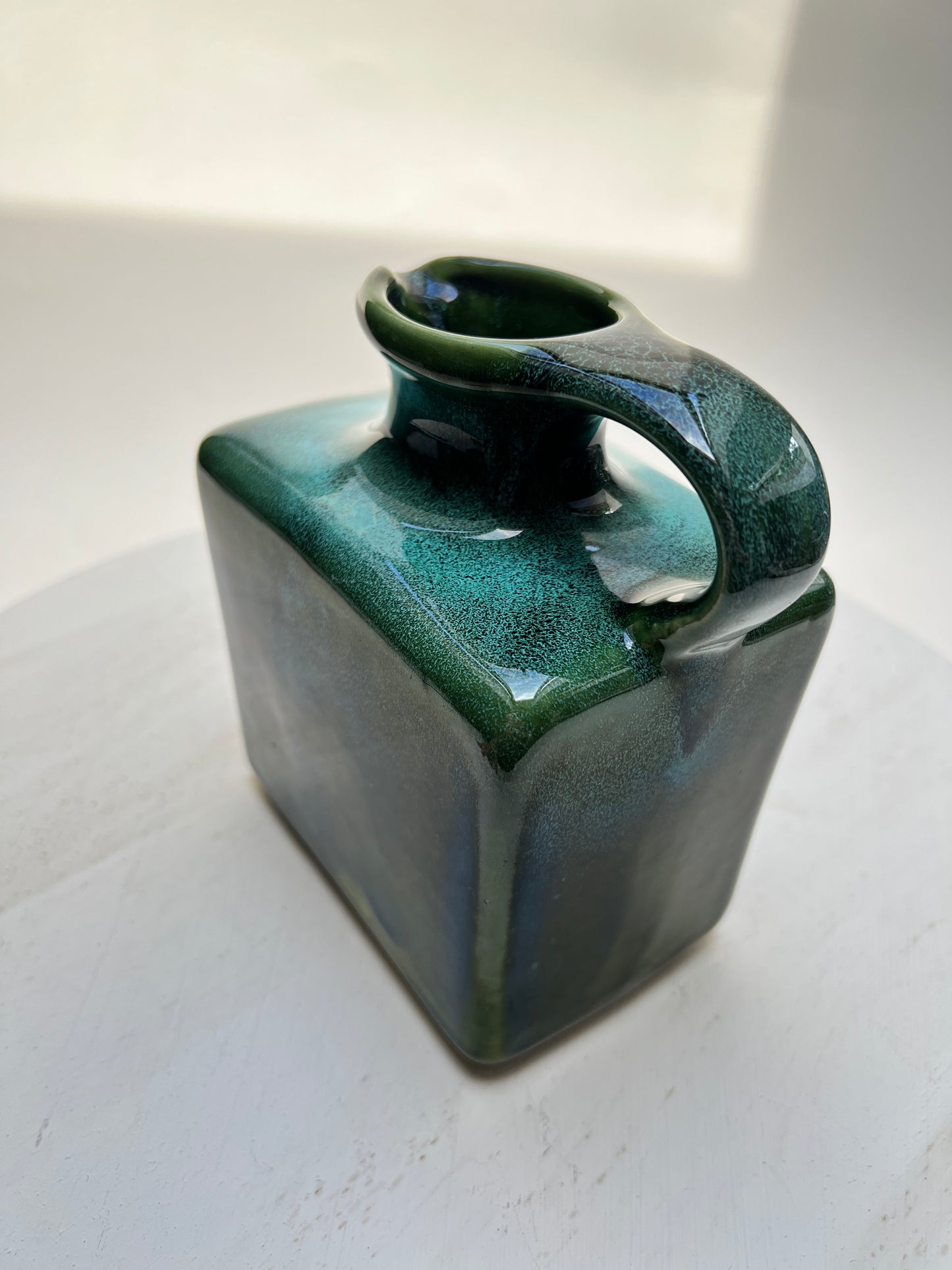 WPG Fat Lava West German Pottery Vase grün Jopeko Gräflich Ortenburgsche Keramik Blumenvase Mid century Dekor