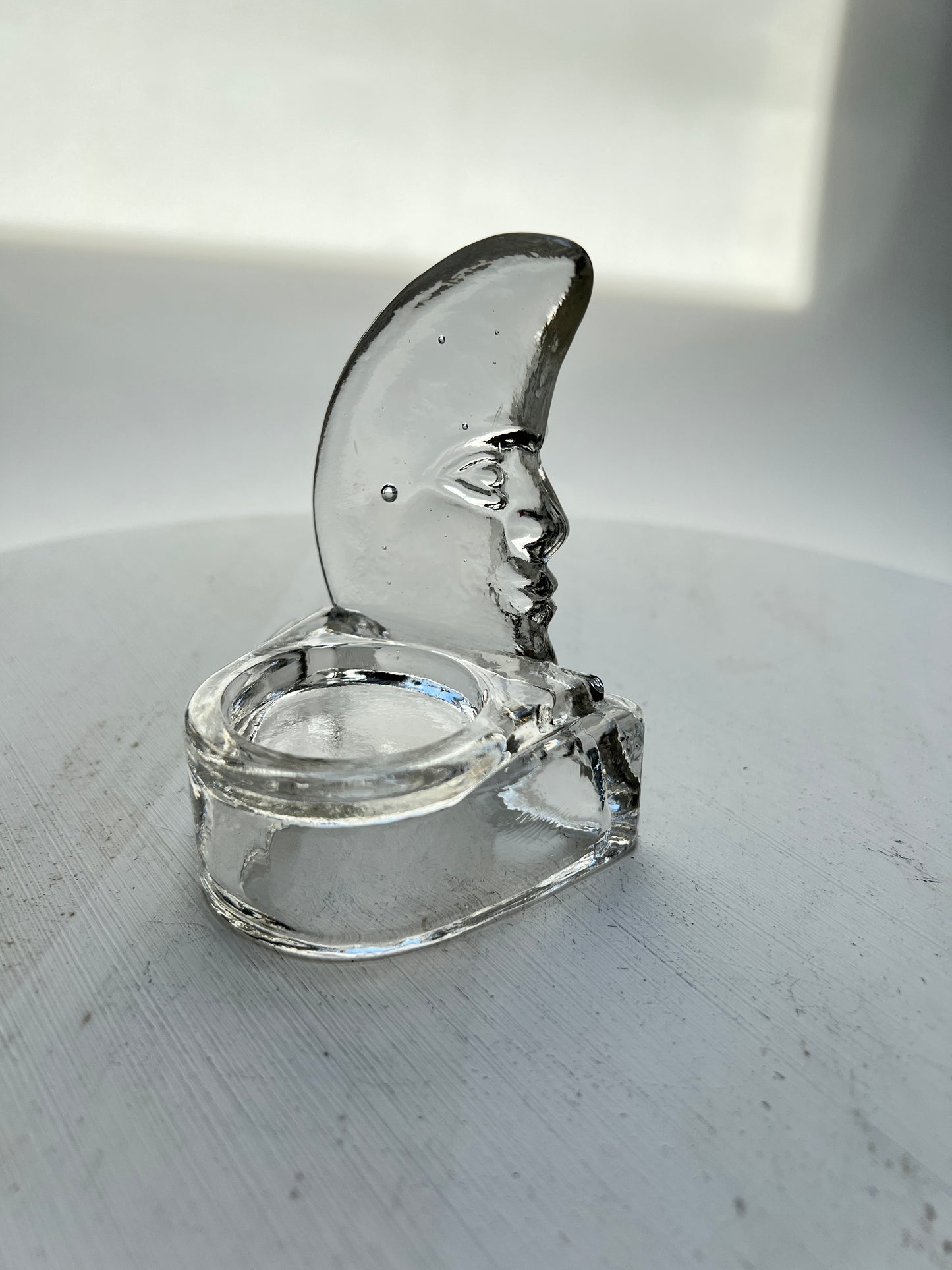 2 Glas Mond Teelichter Kerzenhalter Whimsical Celestial Whimsy Halbmond