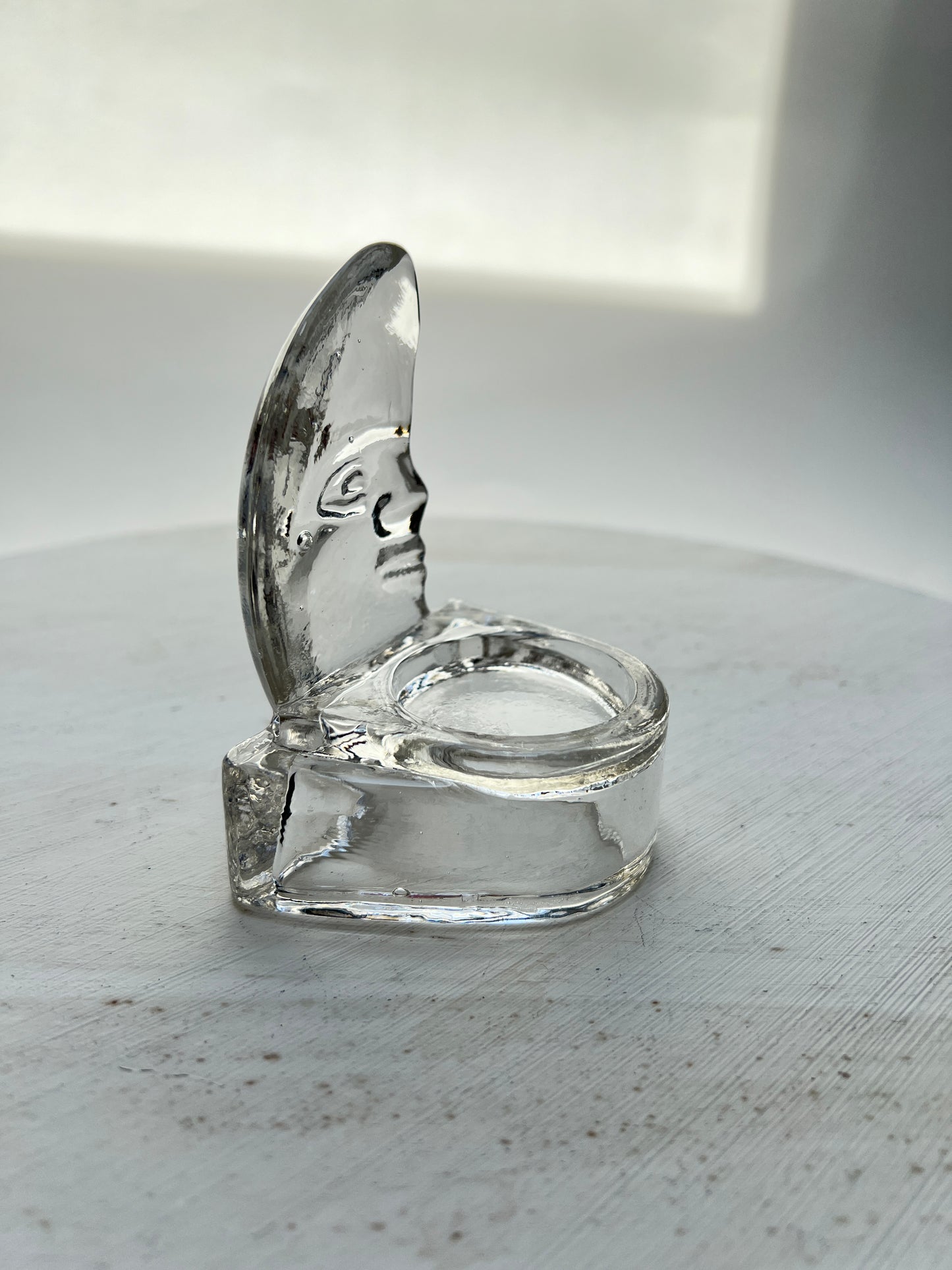2 Glas Mond Teelichter Kerzenhalter Whimsical Celestial Whimsy Halbmond
