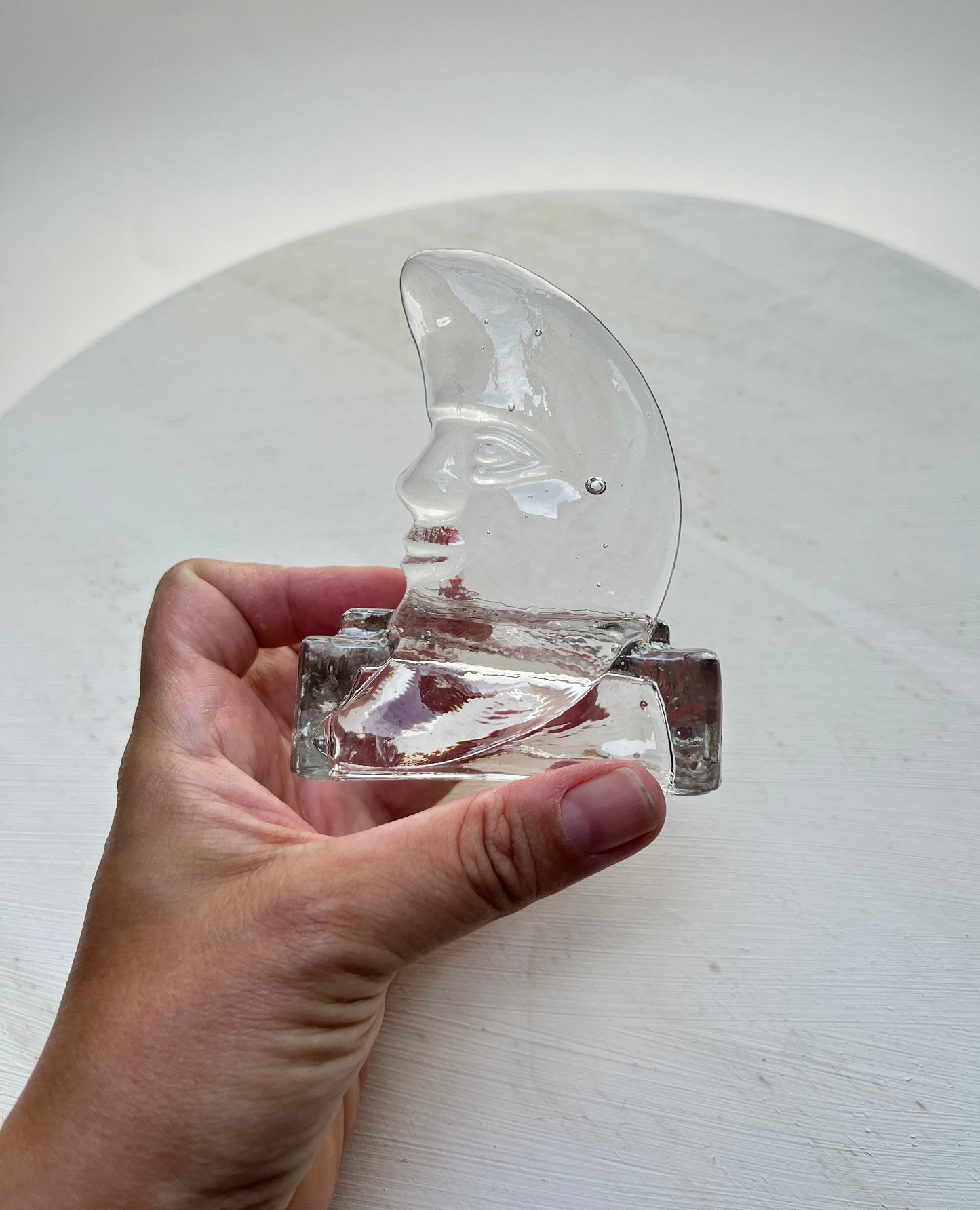 2 Glas Mond Teelichter Kerzenhalter Whimsical Celestial Whimsy Halbmond