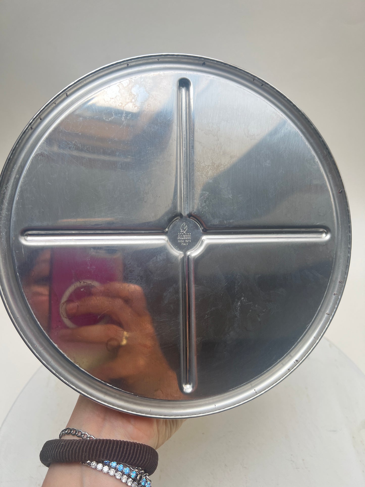 Original Alessi „Il Conico“ Wasserkessel Edelstahl Induktion Design Aldo Rossi 1986