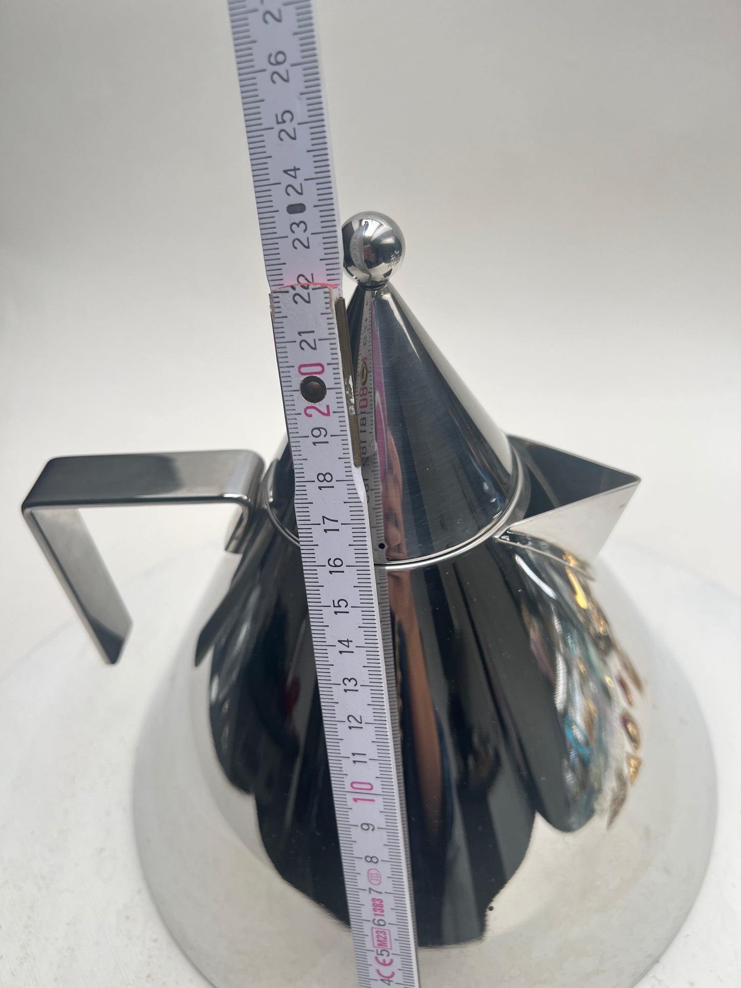 Original Alessi „Il Conico“ Wasserkessel Edelstahl Induktion Design Aldo Rossi 1986
