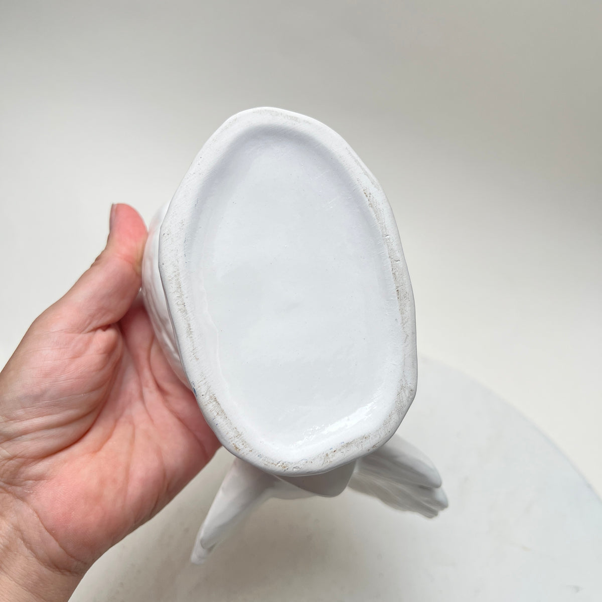 Vintage Übertopf Weiße Taube für Hochzeit Pflanzschale Keramik Hochzeitsdeko Tischdeko Romantisch Biedermeier