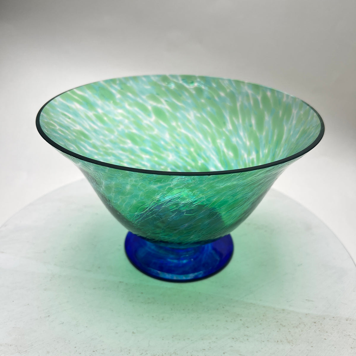 Vintage Y2K Ritzenhoff & Breker Glasschale Grün Blau Flirt Salatschale