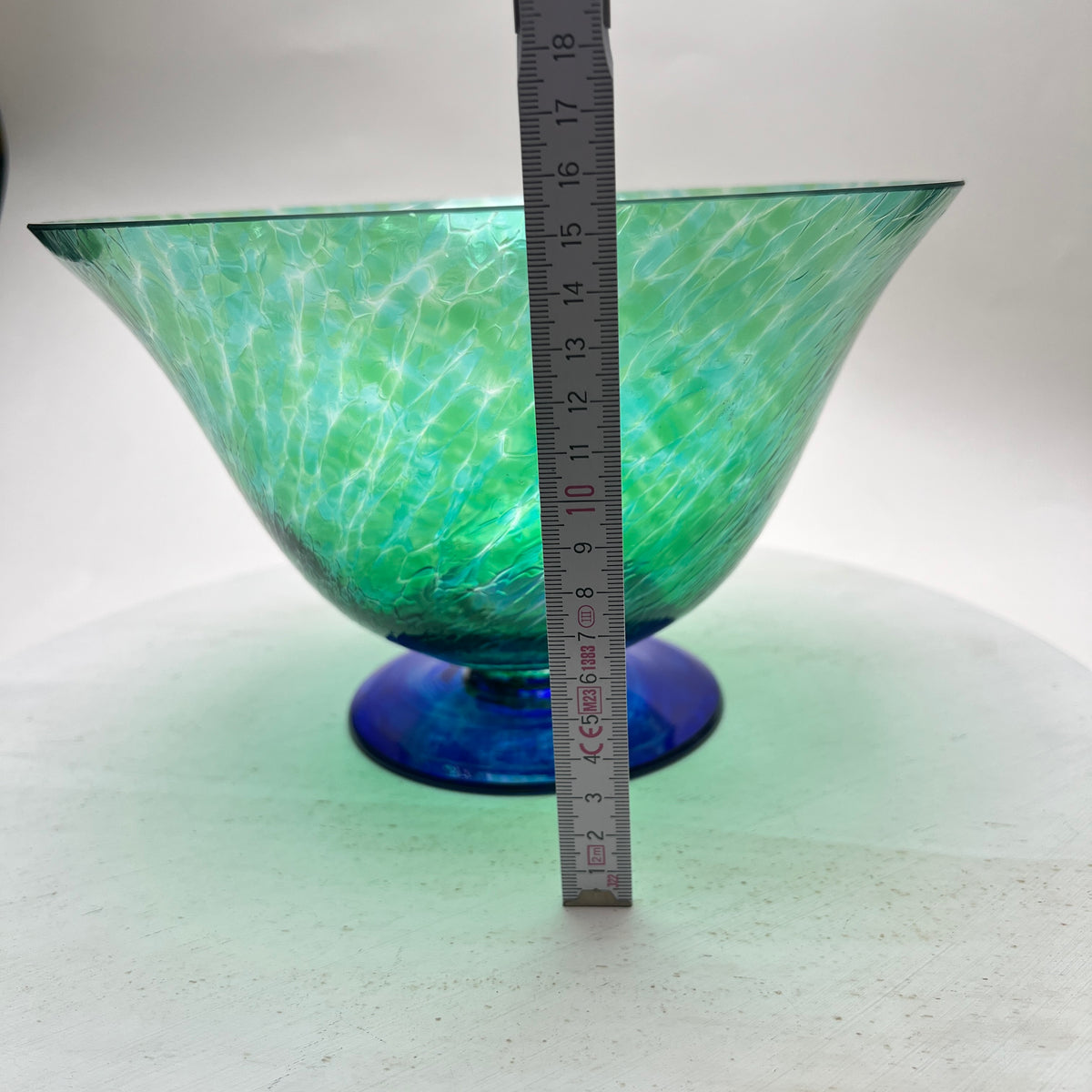 Vintage Y2K Ritzenhoff & Breker Glasschale Grün Blau Flirt Salatschale