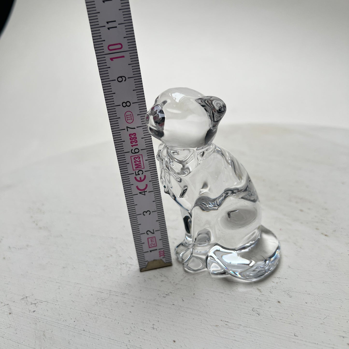 Katze Glas Figur Fancy Cat Daydreams Lenox Kristall Tier Briefbeschwerer
