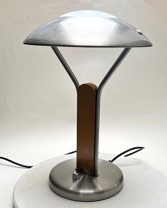 Vintage Trio Tischleuchte dimmbar Pilzlampe Tischlampe Chrom 90er
