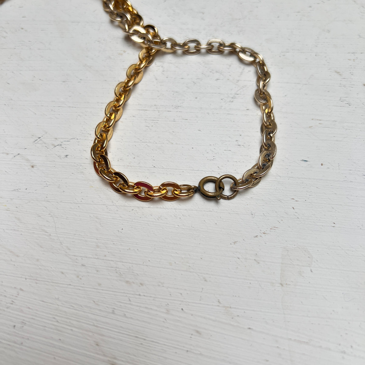 Vintage Ethno Boho Halskette gold antik Etruscan Revival Stil indisch