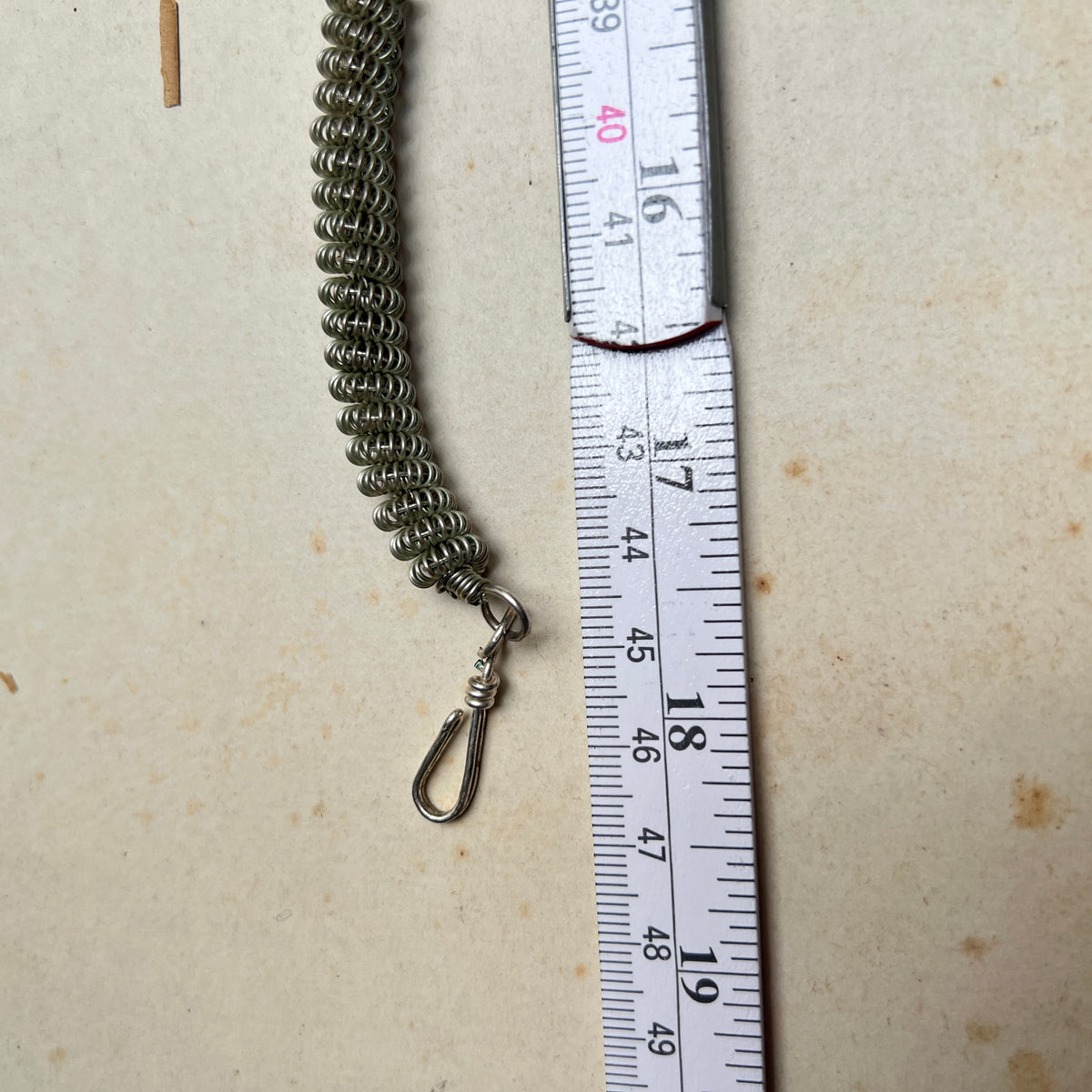 Set aus Vintage Halskette und Armband Brutalismus Space Age Chocker Schmuck
