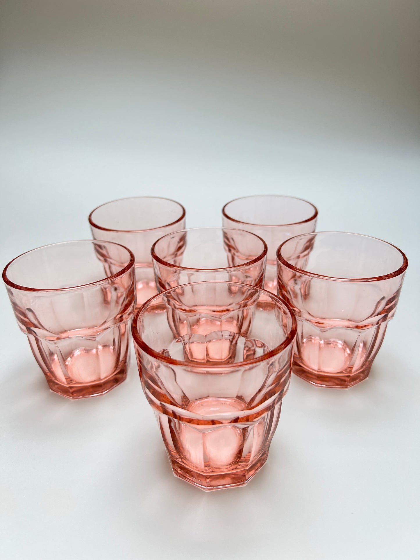 6 Bormioli Rocco Trinkgläser Rosa Saftgläser Tumbler Gläser Set