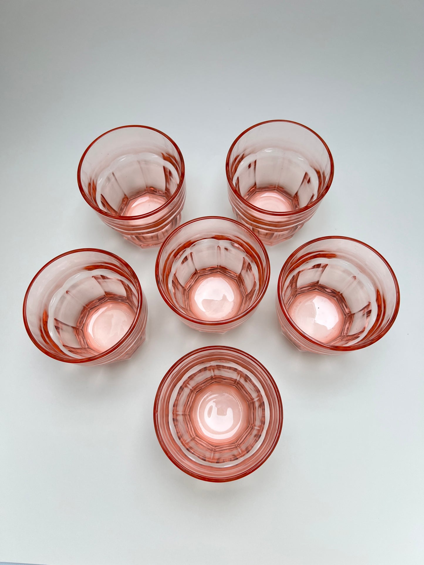 6 Bormioli Rocco Trinkgläser Rosa Saftgläser Tumbler Gläser Set