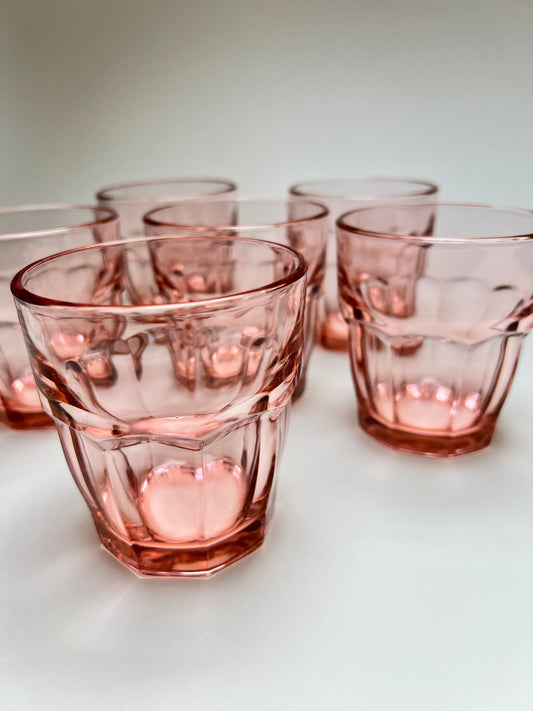6 Bormioli Rocco Trinkgläser Rosa Saftgläser Tumbler Gläser Set