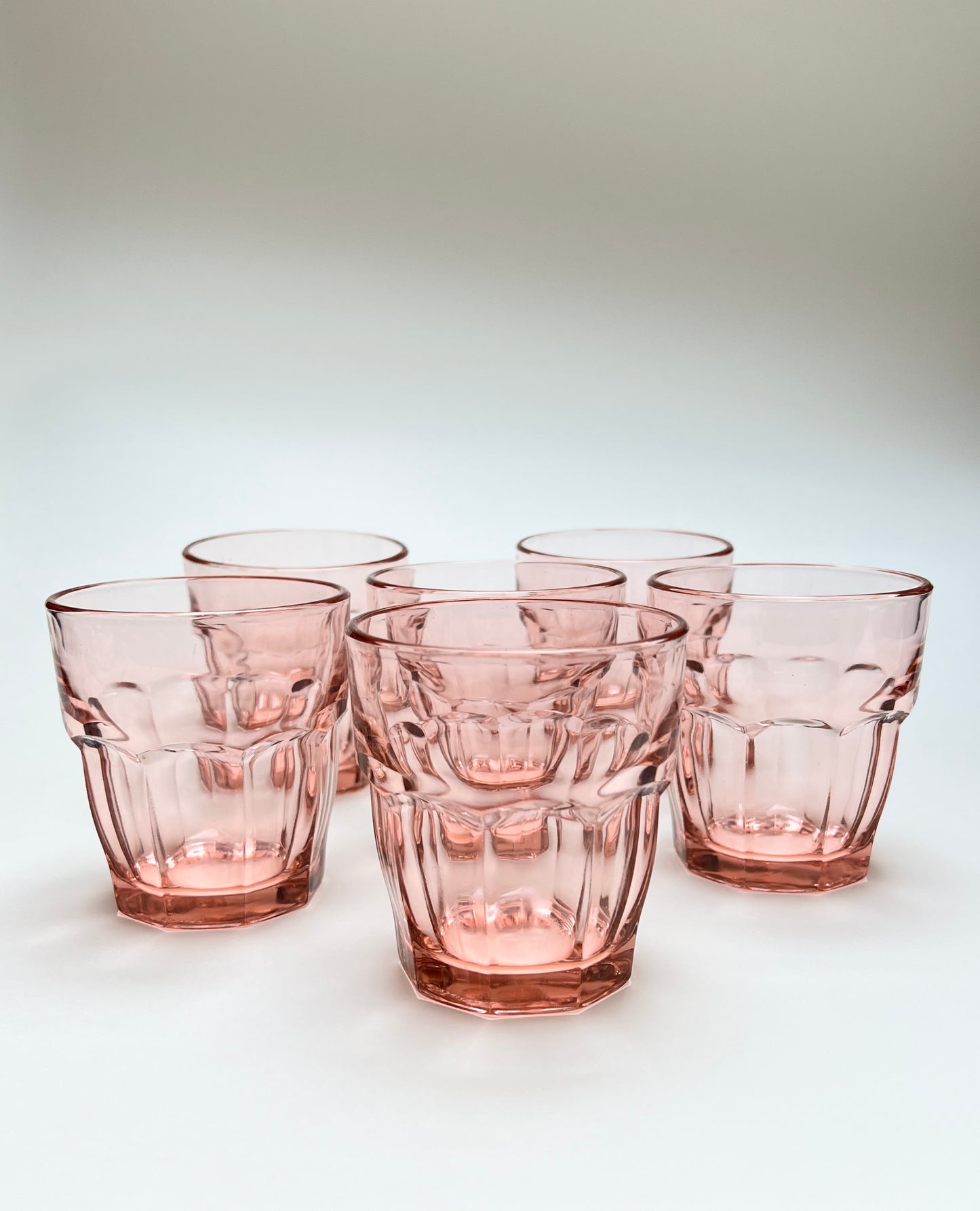 6 Bormioli Rocco Trinkgläser Rosa Saftgläser Tumbler Gläser Set