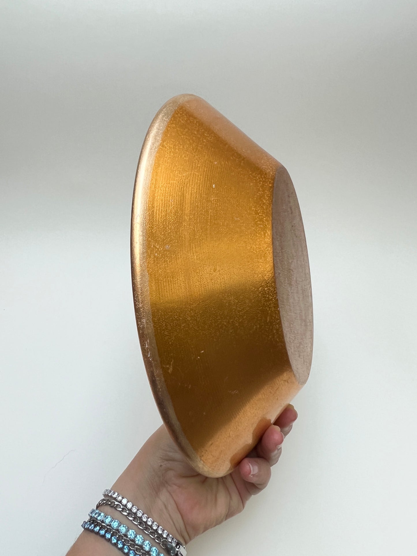 Vintage Mosaik Snack Schale Teller Styson Japan Dekoschale Mid Century Studio Boho Dekor MCM Kieselstein Gold
