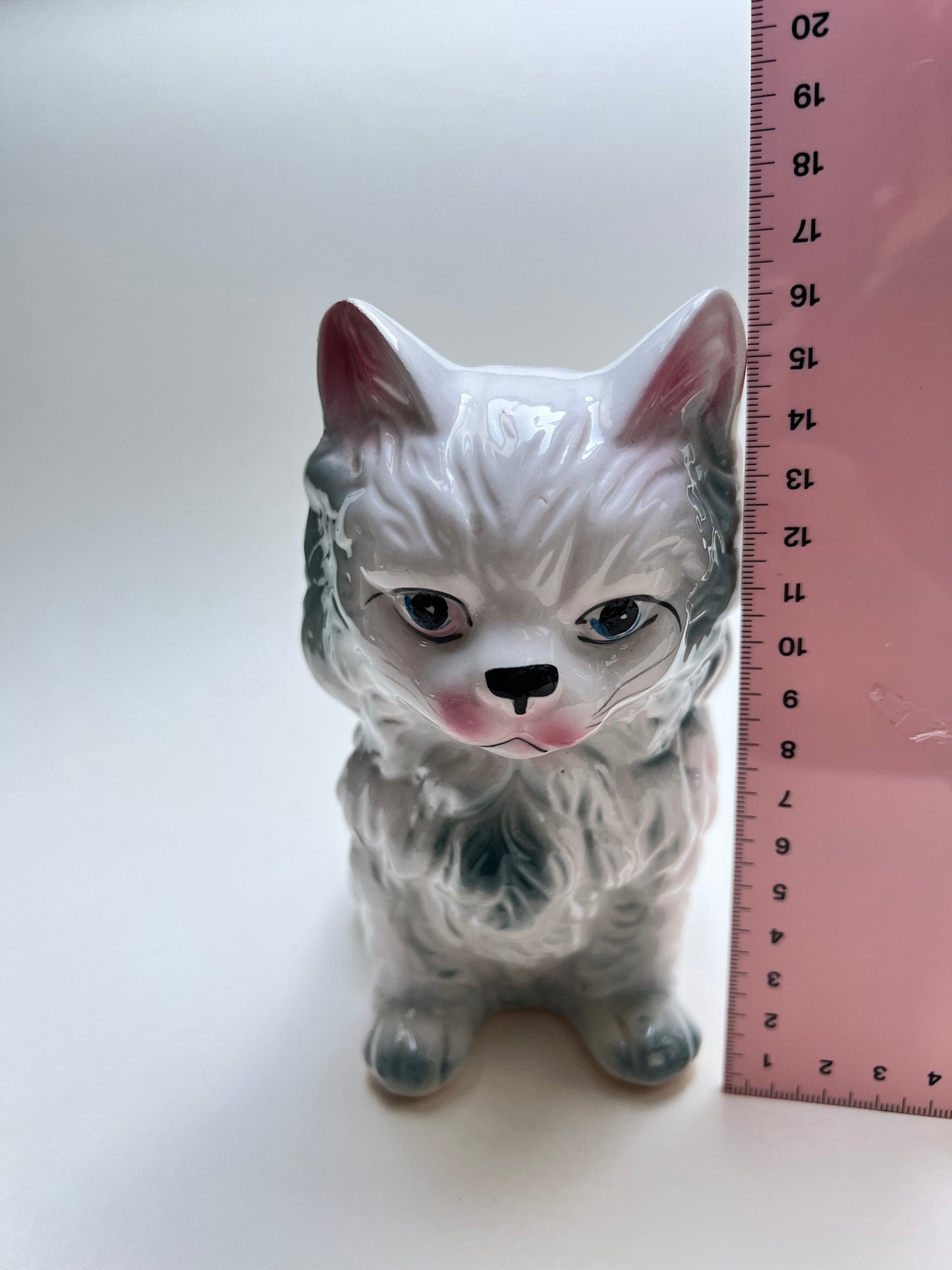 Vintage Keramik süße Katze Übertopf Katzen Blumentopf Pflanzgefäß