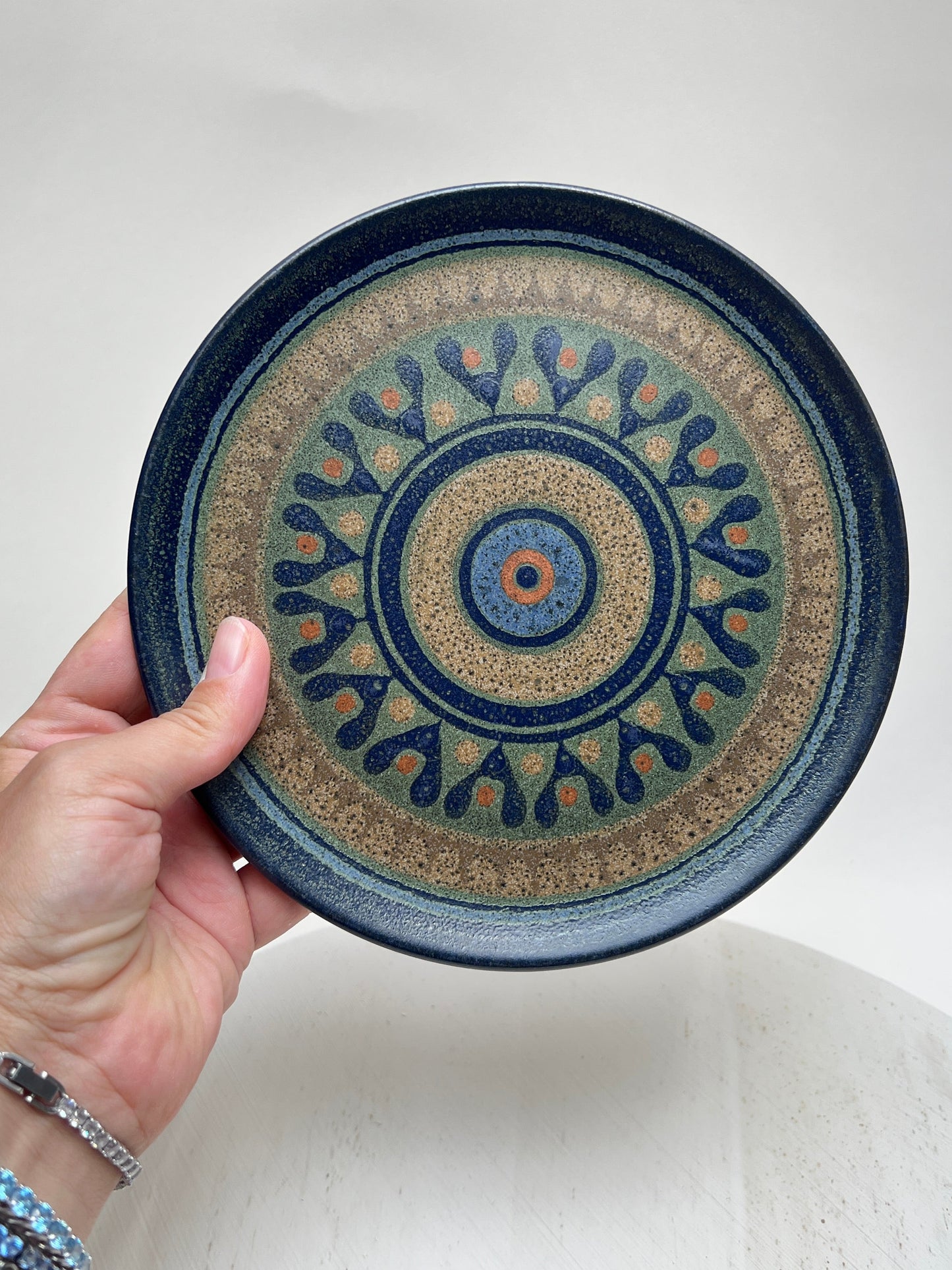 KMK Keramik Manufaktur Kupfermühle Teller 20 cm │ Vintage Keramikteller │ skandinavisches Design │ Danish Modern