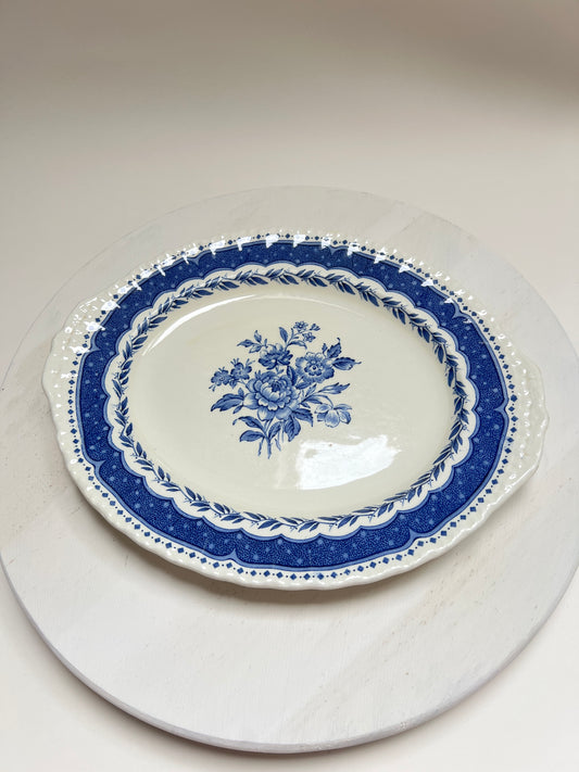 Grindley England ovale Servierplatte Avon Blue Stratford englisches Geschirr