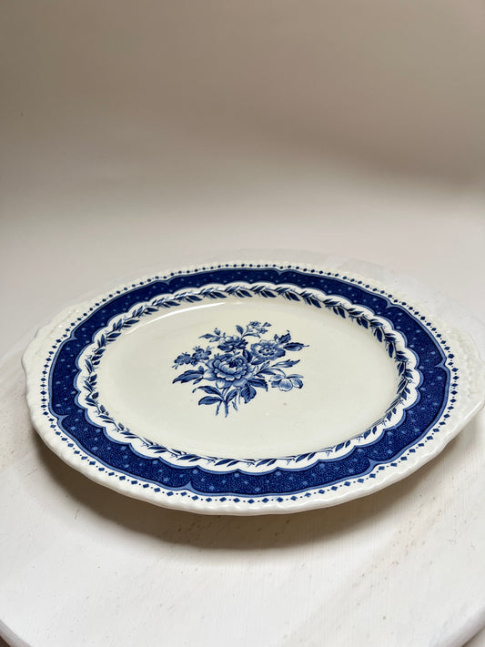 Grindley England ovale Servierplatte Avon Blue Stratford englisches Geschirr