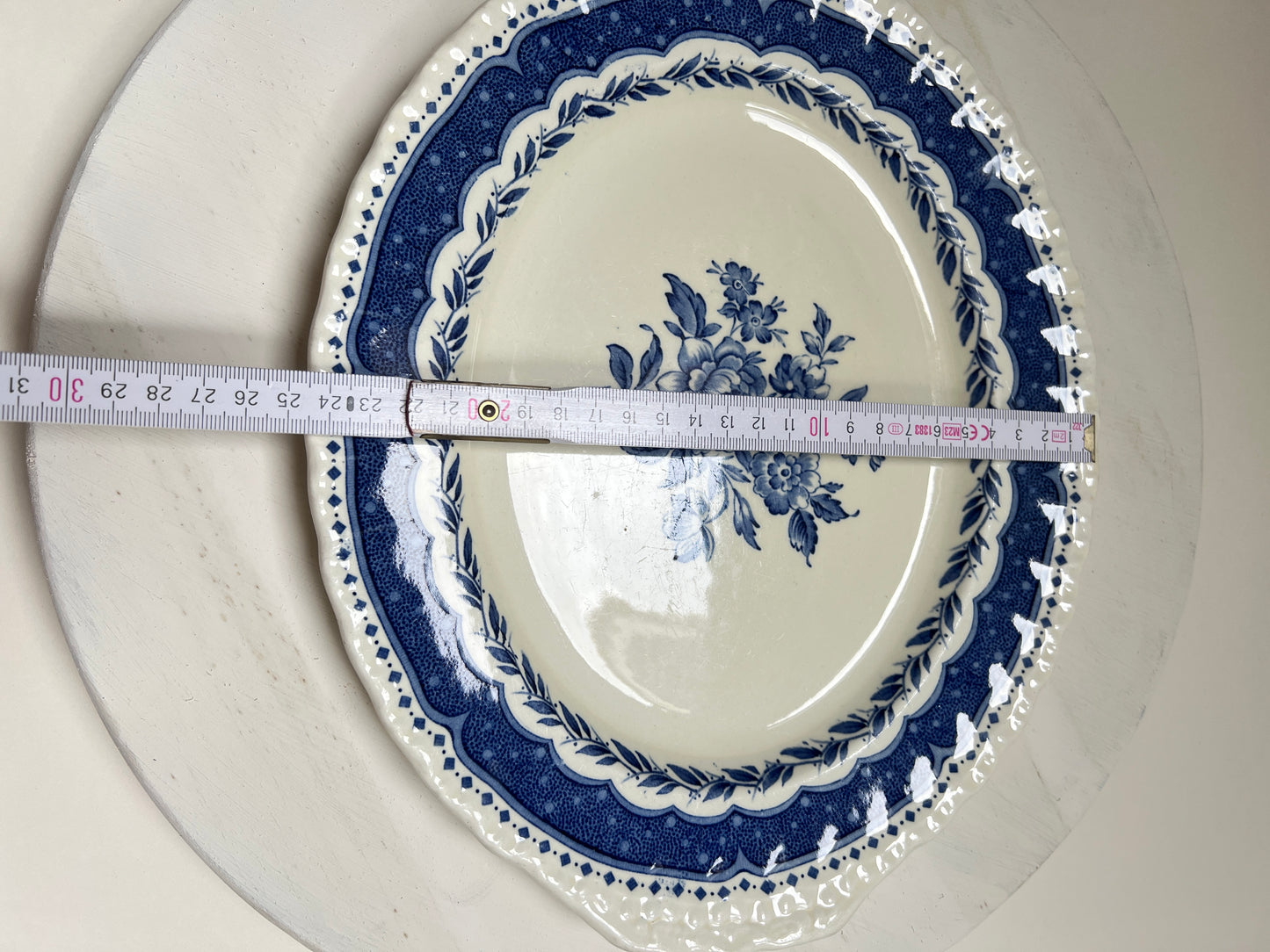 Grindley England ovale Servierplatte Avon Blue Stratford englisches Geschirr