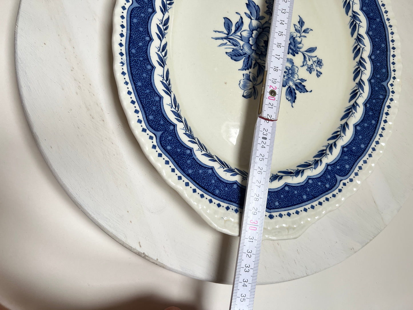 Grindley England ovale Servierplatte Avon Blue Stratford englisches Geschirr