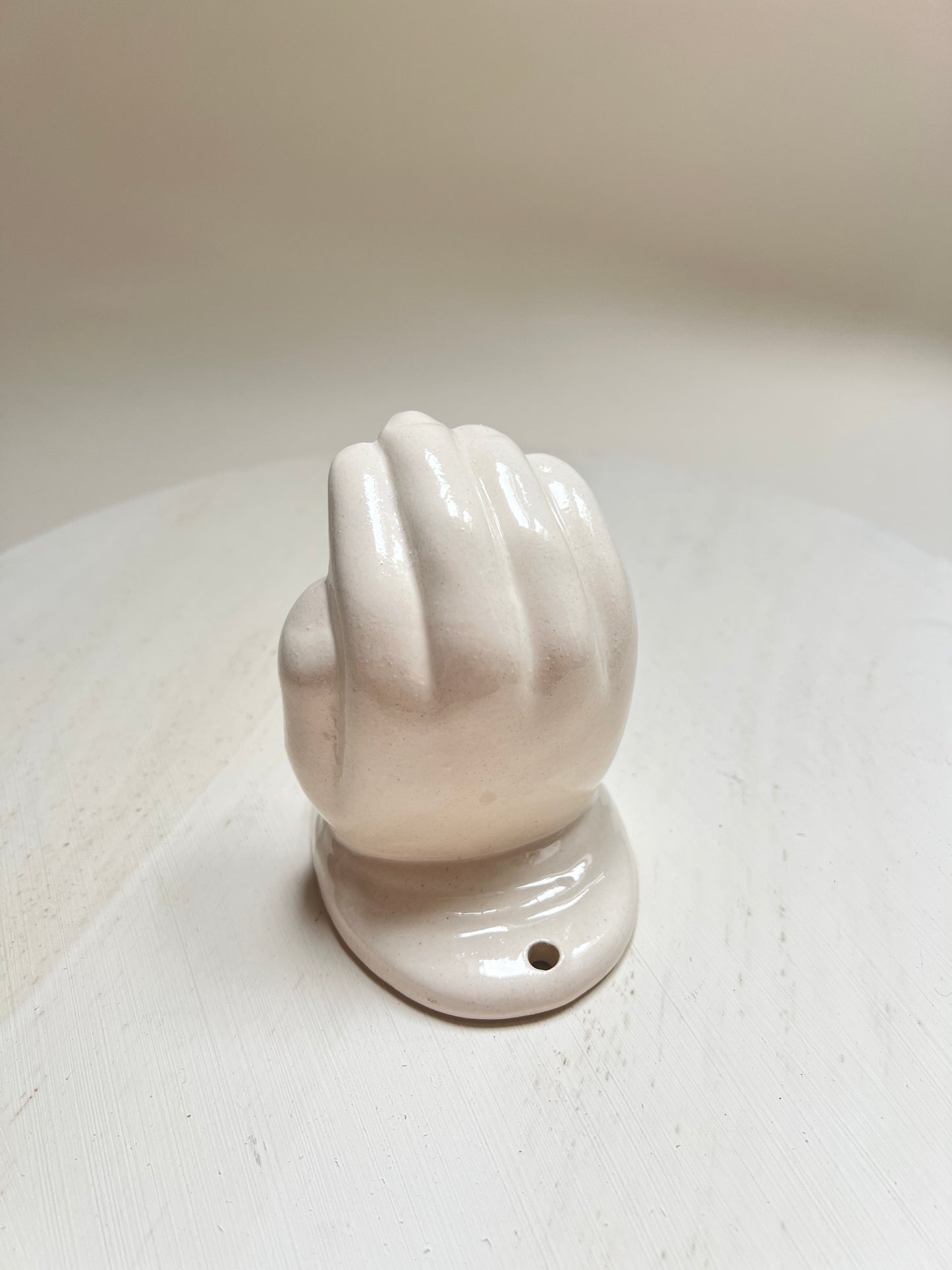 Vintage Wandaschenbecher Toiletten Ascher Keramik Hand