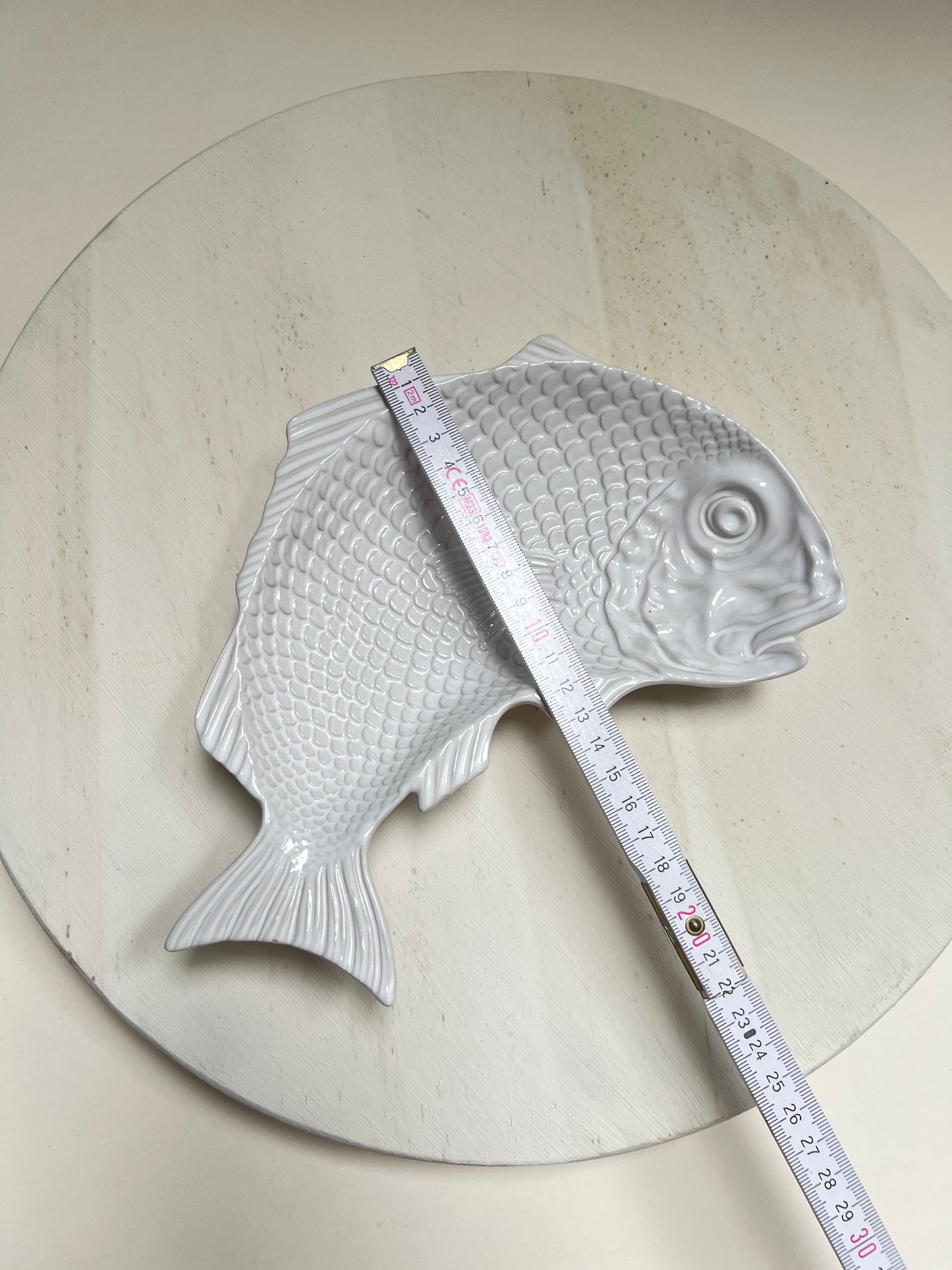 Weiße Bordallo Pinheiro Fischschale Fischteller Anbietschale Fisch Keramik