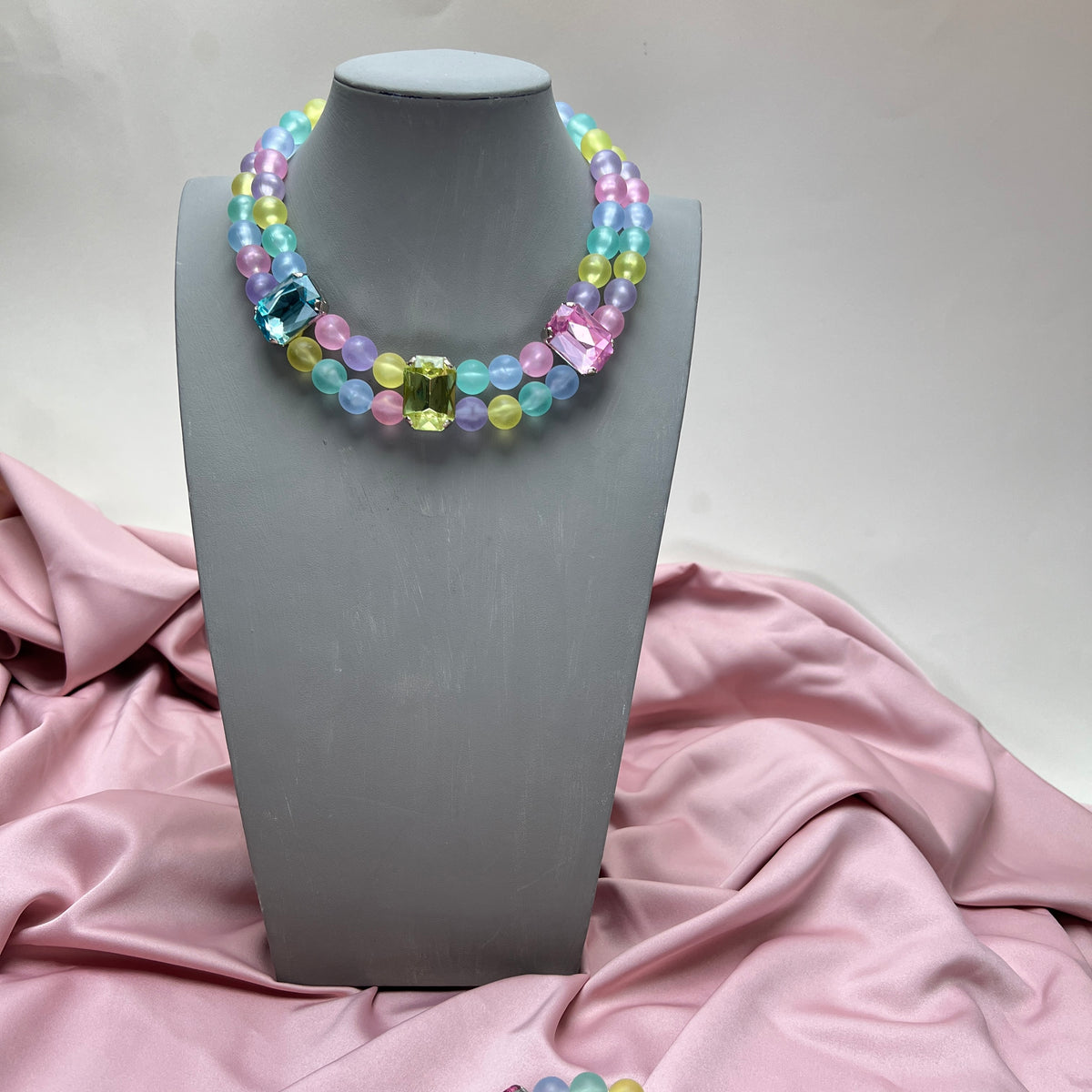 Vintage Regenbogen Y2K Kawaii Candy Pop Cosplay Schmuck Set