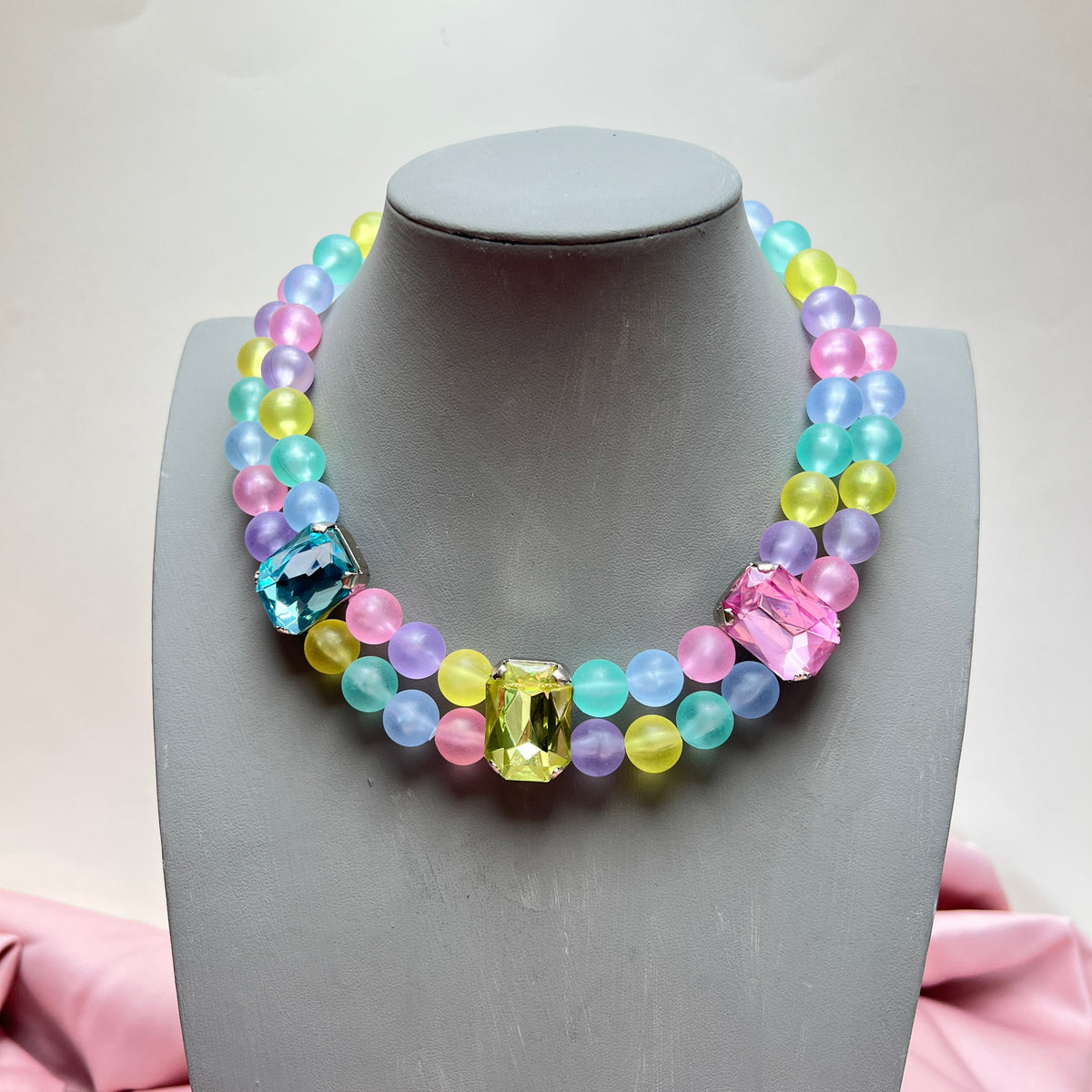 Vintage Regenbogen Y2K Kawaii Candy Pop Cosplay Schmuck Set