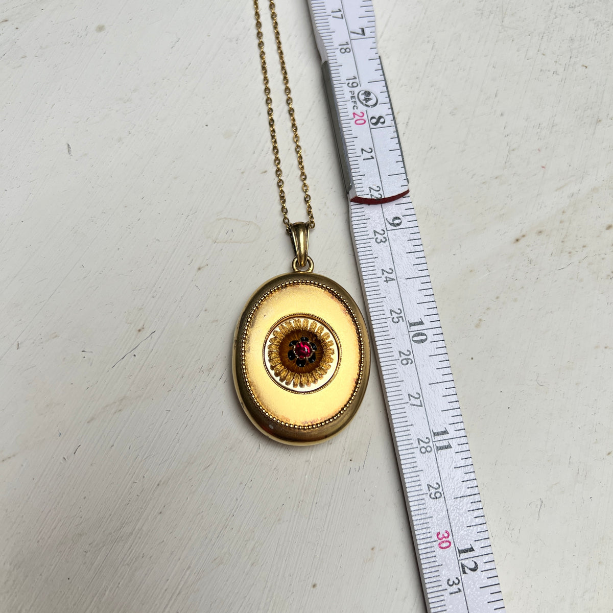 Viktorianischer Trauerschmuck Medaillon Anhänger Halskette Mourning Jewelry gold Haarlocke